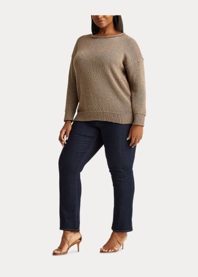 Women's Ralph Lauren Cotton-Blend Sweater | 170562EFV